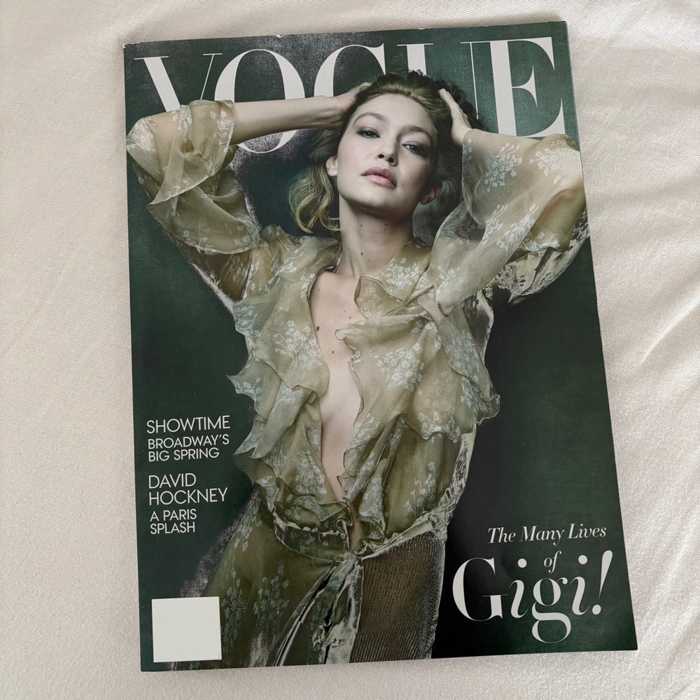 Vogue Magazine April 2025 Issue - Gigi Hadid Cover